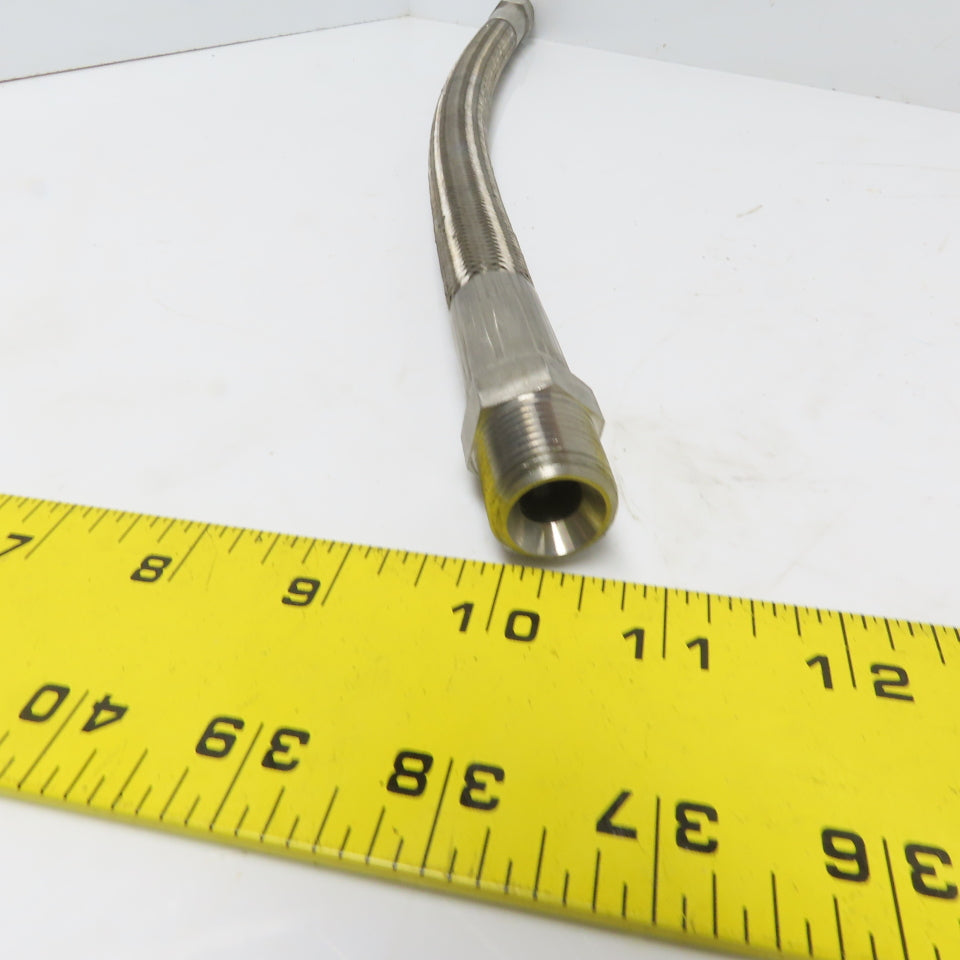 18" Flexible Braided Stainless Steel 1/2" Hose Assembly 1/2" NPT