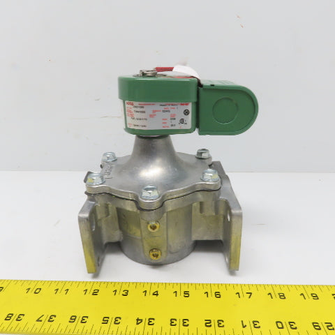ASCO Red Hat JB8214250 Solenoid Valve 120V NC Fuel Gas 5PSI 1" NPT Or Flange