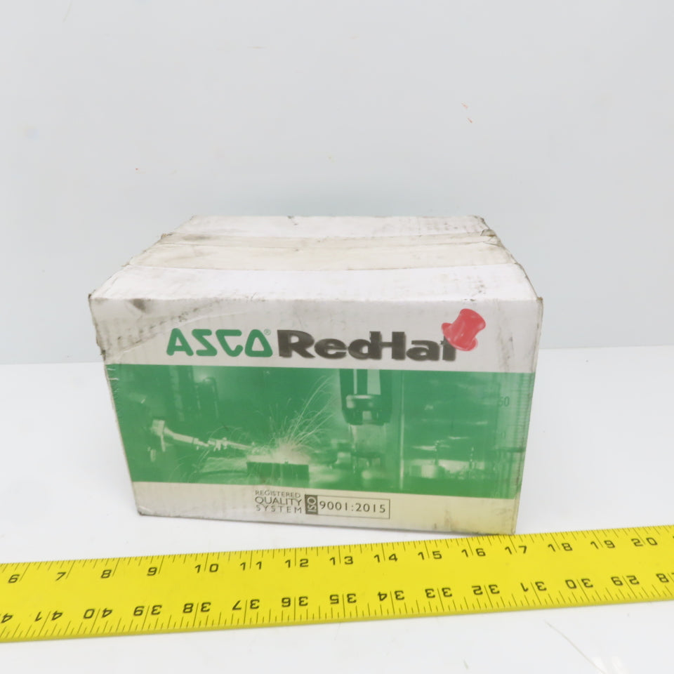 ASCO Red Hat JB8214250 Solenoid Valve 120V NC Fuel Gas 5PSI 1" NPT Or Flange