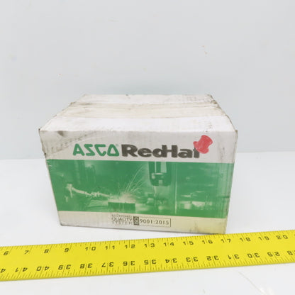 ASCO Red Hat JB8214250 Solenoid Valve 120V NC Fuel Gas 5PSI 1" NPT Or Flange