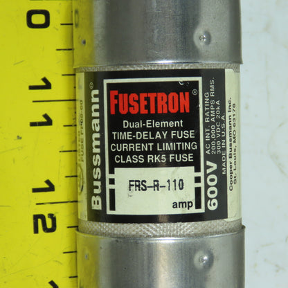 Fusetron FRS-R-110 Long Blade Dual Element Time Delay Fuse 110A 600V Lot/3