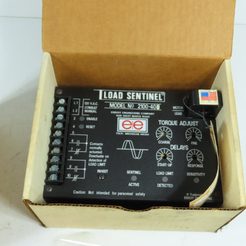 Ebbert Engineering 2100-40U Load Sentinel Motor Load Monitor Controller 120V NEW