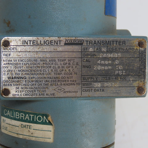 Foxboro 861GM-AD1-P Pressure Transmitter 4-20Ma ST A 30PSIG