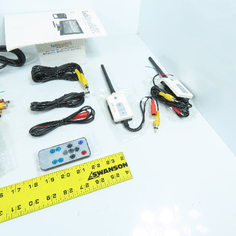 Tadi Brothers SKU34288 PAL/NTSC 7" LCD Rear View TFT Monitor W/ Transmitters NEW
