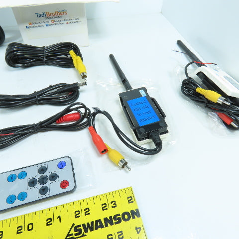 Tadi Brothers SKU34288 PAL/NTSC 7" LCD Rear View TFT Monitor W/ Transmitters NEW