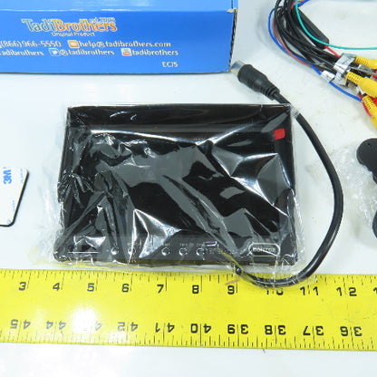 Tadi Brothers SKU34288 PAL/NTSC 7" LCD Rear View TFT Monitor W/ Transmitters NEW