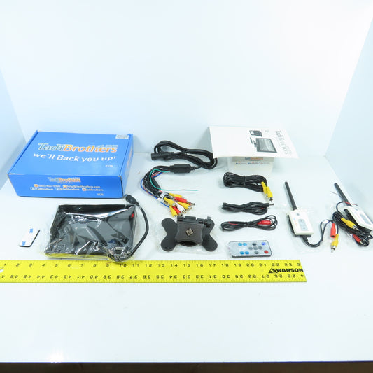 Tadi Brothers SKU34288 PAL/NTSC 7" LCD Rear View TFT Monitor W/ Transmitters NEW