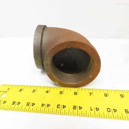 Anvil 2-1/2" NPT 90° Elbow Malleable Iron Black Pipe Fitting USA Lot of 2