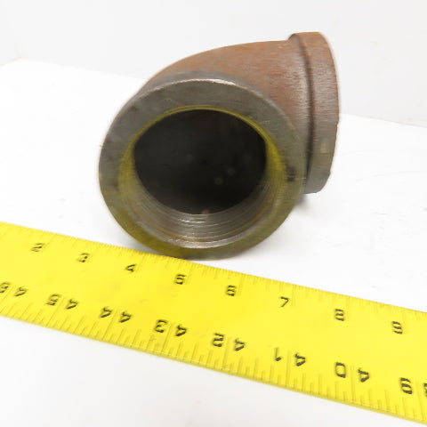 Anvil 2-1/2" NPT 90° Elbow Malleable Iron Black Pipe Fitting USA Lot of 2