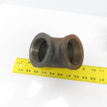 Anvil 2-1/2" NPT 90° Elbow Malleable Iron Black Pipe Fitting USA Lot of 2