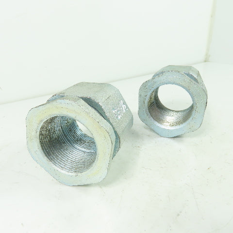 CH 1-1/2" 3-Piece Malleable Iron Conduit Coupling Lot Of 2