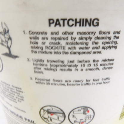 Rockite 10051 Expansion Cement Patch/Anchoring 50 Lb, Pail 1 Hr Full Cure Time