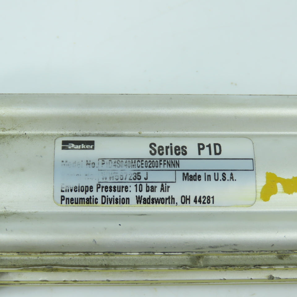 Parker P1D4S040MCE0200FFNNN Double Acting Air Cylinder 40mm Bore 200mm Stroke