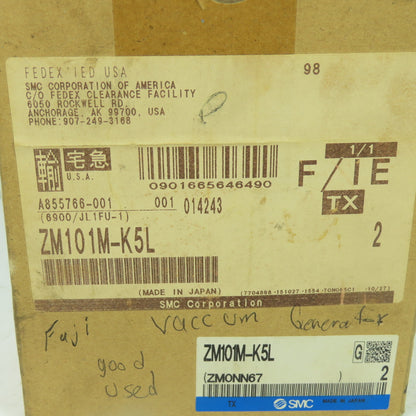 SMC ZM101M-K5L Vacuum Generator Ejector