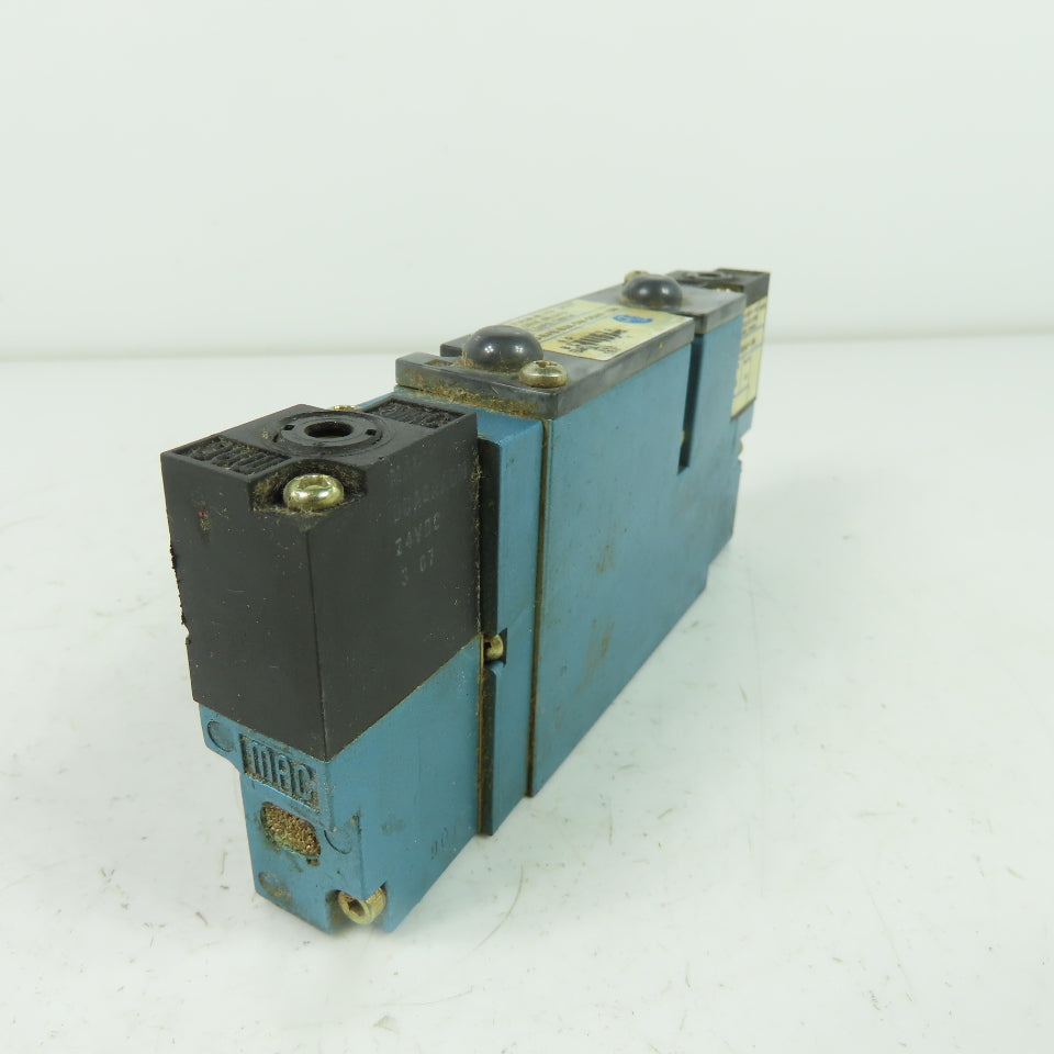 Mac 92B-BAB-BJA-DM-DDAP-1DM Solenoid Valve 20 To 120PSI 24VDC
