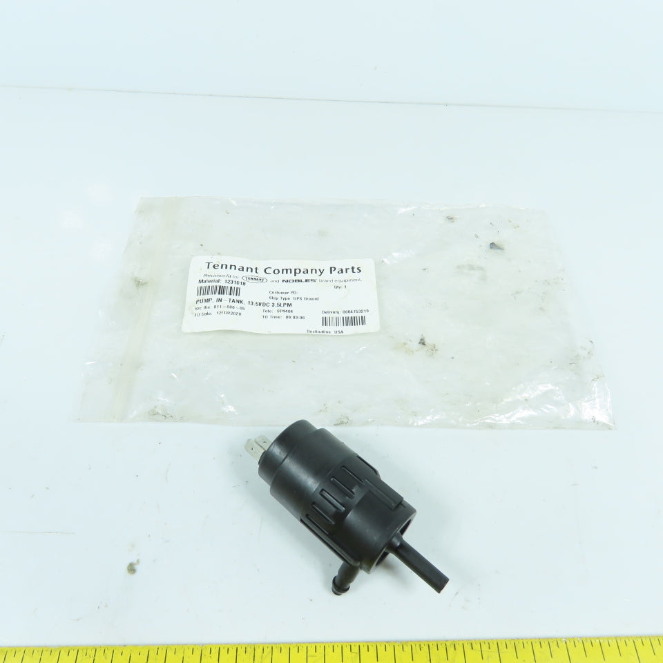 Tennant 1231018 In-Tank Pump 12VDC 3.5LPM