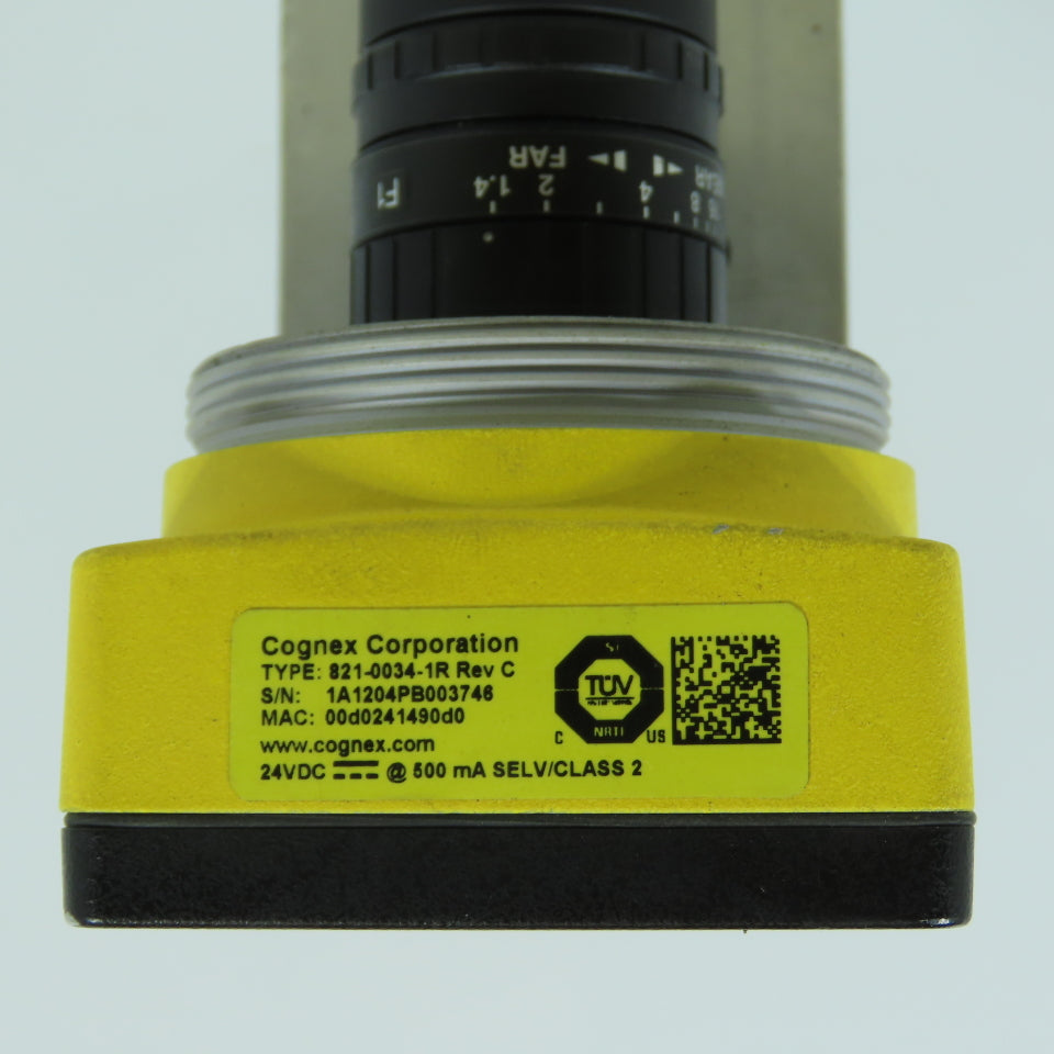 Cognex 825-0208-1R C 821-0034-1R Camera Vision Sensor 24VDC W/ Fujinon HF9HA-1B
