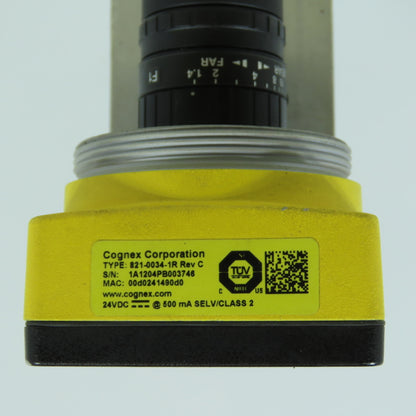 Cognex 825-0208-1R C 821-0034-1R Camera Vision Sensor 24VDC W/ Fujinon HF9HA-1B