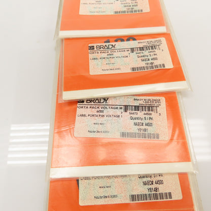 Brady 44500, 44501, 44503 120V, 240V 480V Voltage Label Stickers Markers Lot/120