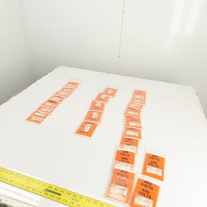 Brady 44500, 44501, 44503 120V, 240V 480V Voltage Label Stickers Markers Lot/120
