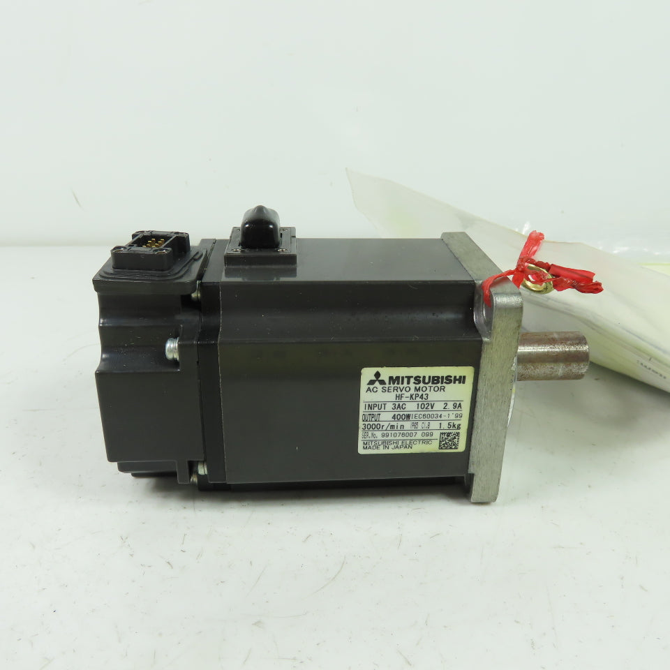 Mitsubishi HF-KP43 AC Servo Motor 102V 2.9A 400W 3000RPM