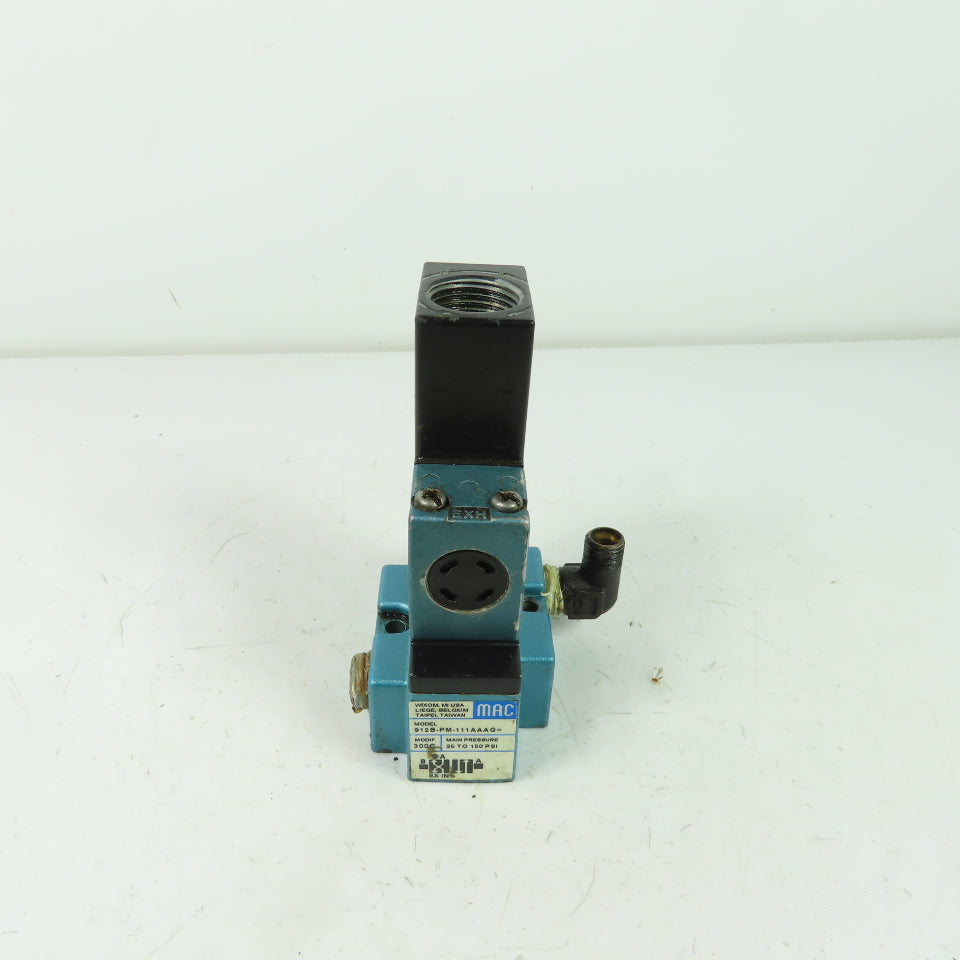 Mac 912B-PM-111AAG Solenoid Valve 120V Coil 25-150PSI PME-111AAAG