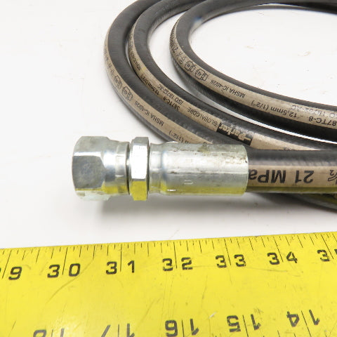 Parker 1/2" (-8) Female Swivel Ends 1/2" Hydraulic Hose Assembly 3000PSI 120"