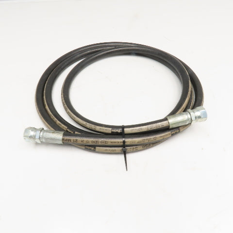 Parker 1/2" (-8) Female Swivel Ends 1/2" Hydraulic Hose Assembly 3000PSI 120"
