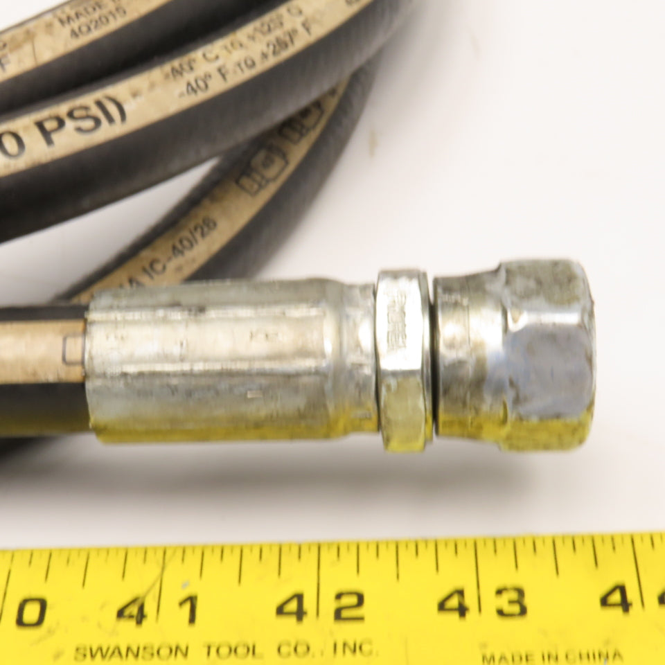 Parker 1/2" (-8) Female Swivel Ends 1/2" Hydraulic Hose Assembly 3000PSI 144"