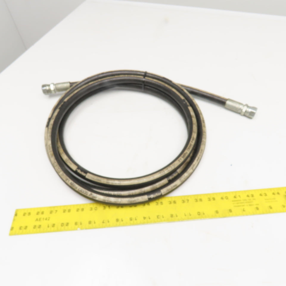 Parker 1/2" (-8) Female Swivel Ends 1/2" Hydraulic Hose Assembly 3000PSI 144"
