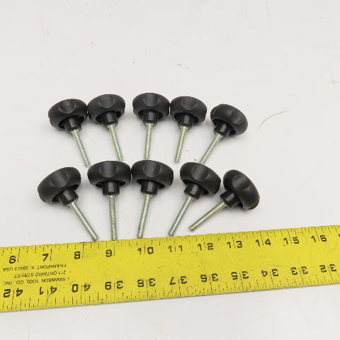 1/4"-20 Plastic Thumb Screw 1-1/2" Stud Length 1.60" Head Lot Of 10