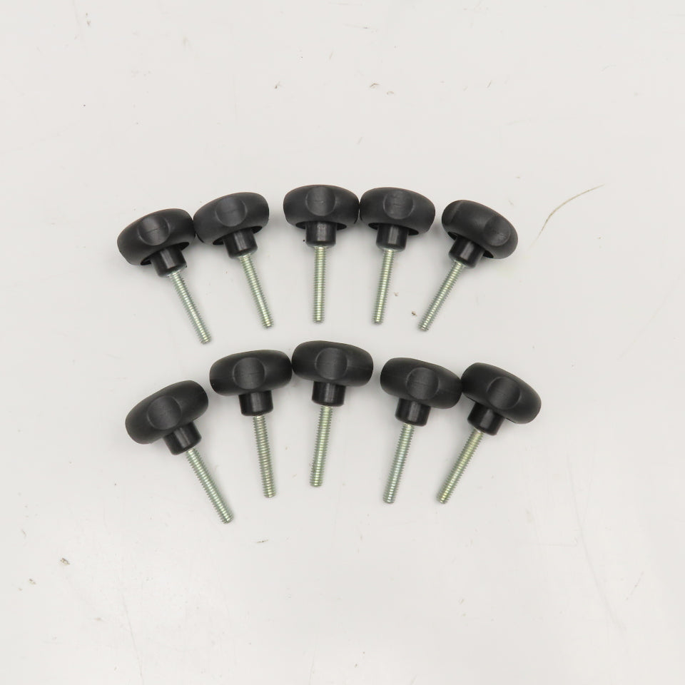 1/4"-20 Plastic Thumb Screw 1-1/2" Stud Length 1.60" Head Lot Of 10