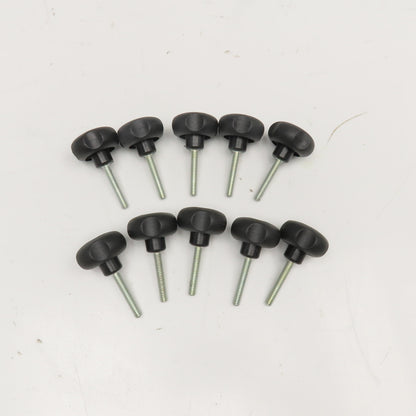 1/4"-20 Plastic Thumb Screw 1-1/2" Stud Length 1.60" Head Lot Of 10