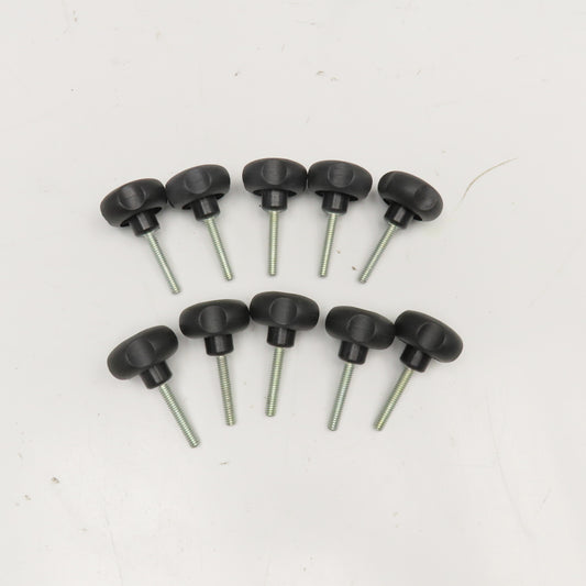 1/4"-20 Plastic Thumb Screw 1-1/2" Stud Length 1.60" Head Lot Of 10