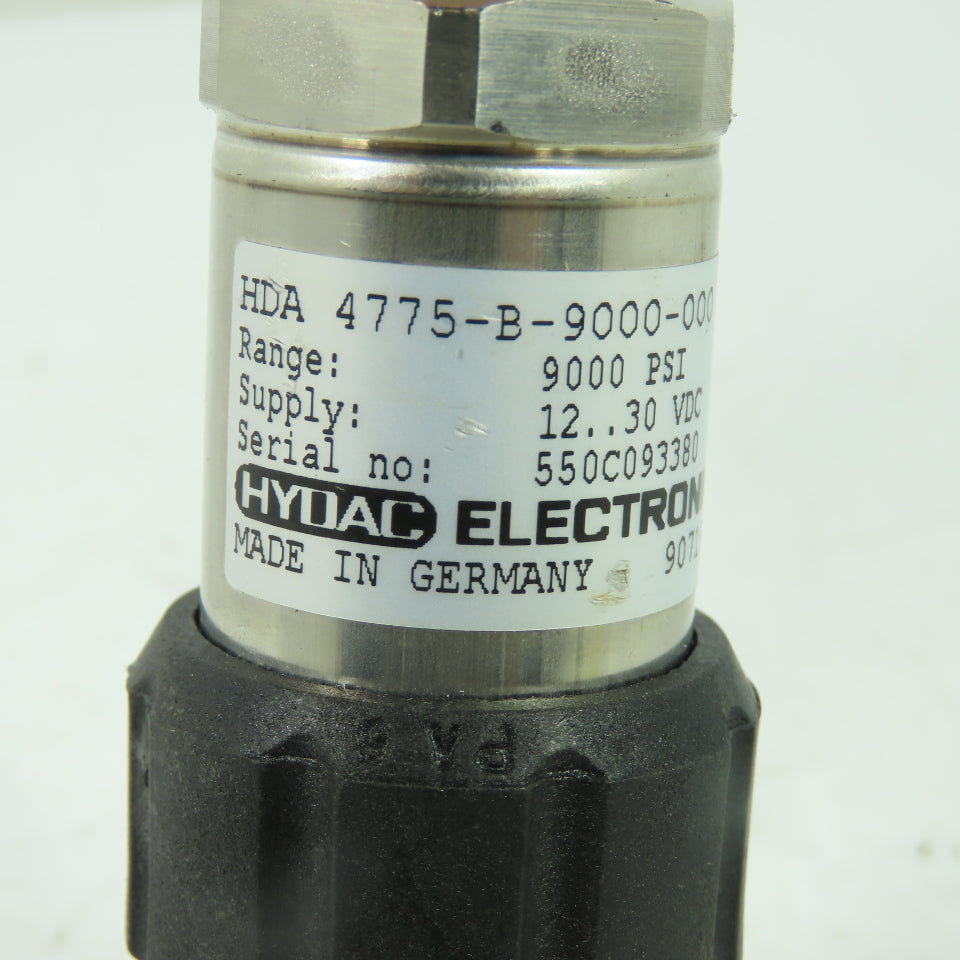 Hydac 4775-B-9000-000 Pressure Transmitter Transducer 12-30VDC 9000PSI NEW