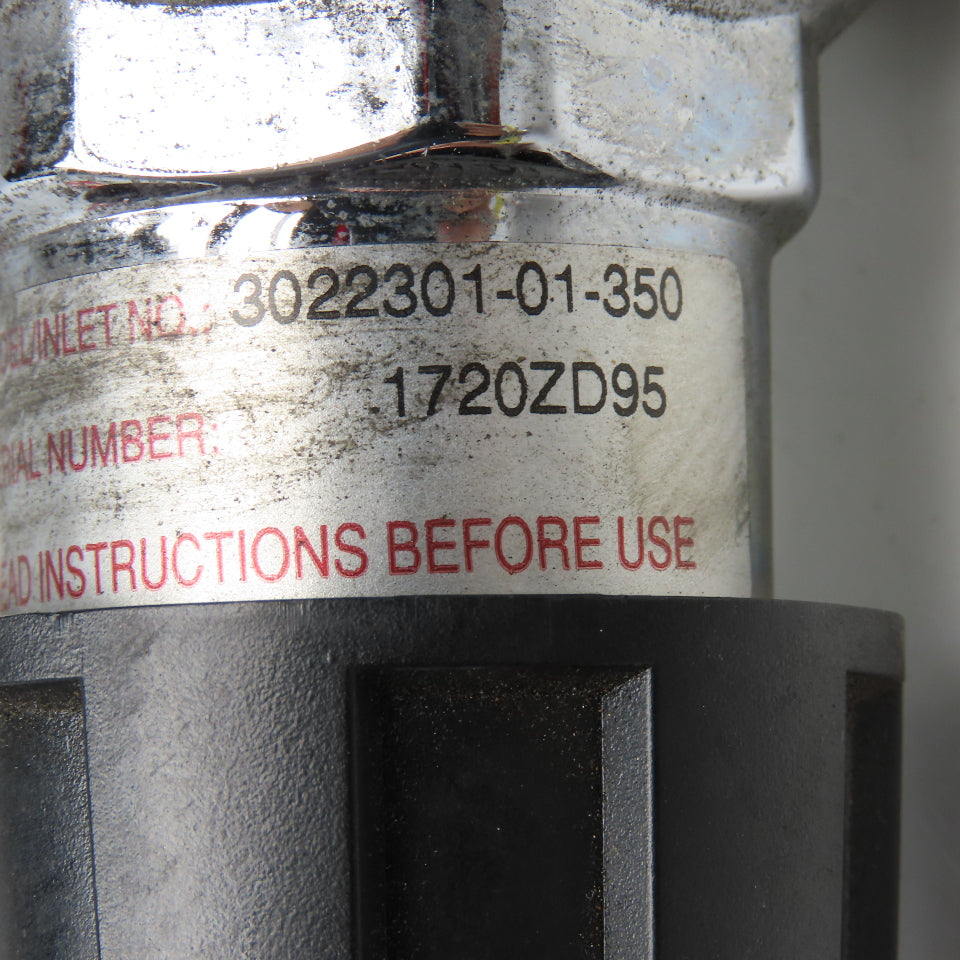 Concoa 3022301-01-350 302 Series 2 Stage Gas Pressure Regulator
