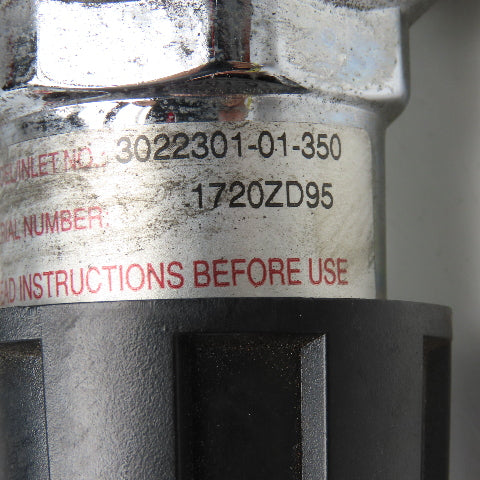 Concoa 3022301-01-350 302 Series 2 Stage Gas Pressure Regulator