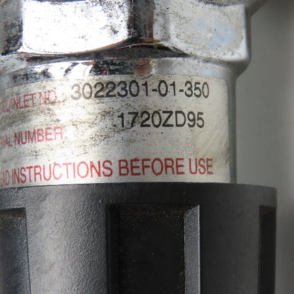Concoa 3022301-01-350 302 Series 2 Stage Gas Pressure Regulator