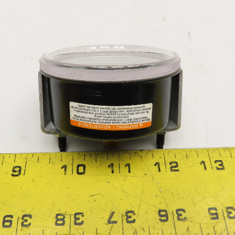 USG 0-15 PSI Panel Mount 1/8" NPT Back Port Pressure Gauge 2-3/4" Dial
