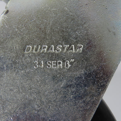 Durastar 34 Series Heavy Duty 6" x 2" Casters 4-Rigid 2-Swivel W/ Brake Set Of 6
