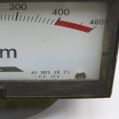 Toyo Keiki YEF3 0-480 RPM Panel Ammeter 4" x 2"