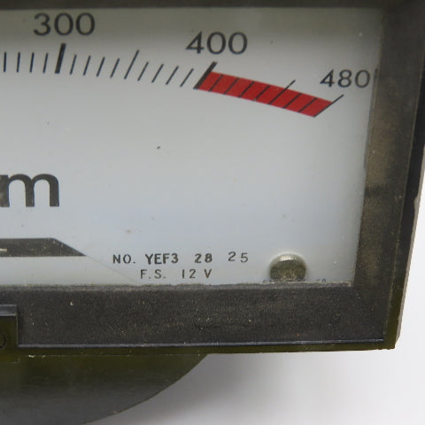 Toyo Keiki YEF3 0-480 RPM Panel Ammeter 4" x 2"