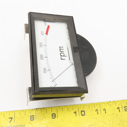 Toyo Keiki YEF3 0-480 RPM Panel Ammeter 4" x 2"
