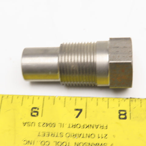 1/4" NPT Internal x 3/4" NPT External Thread Thermoprobe Adaptor Steel