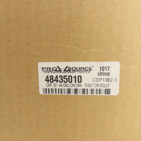 Pro-Source 48435010 Round Polyethylene Twist-On Trash Can Dolly 32-44 Gal