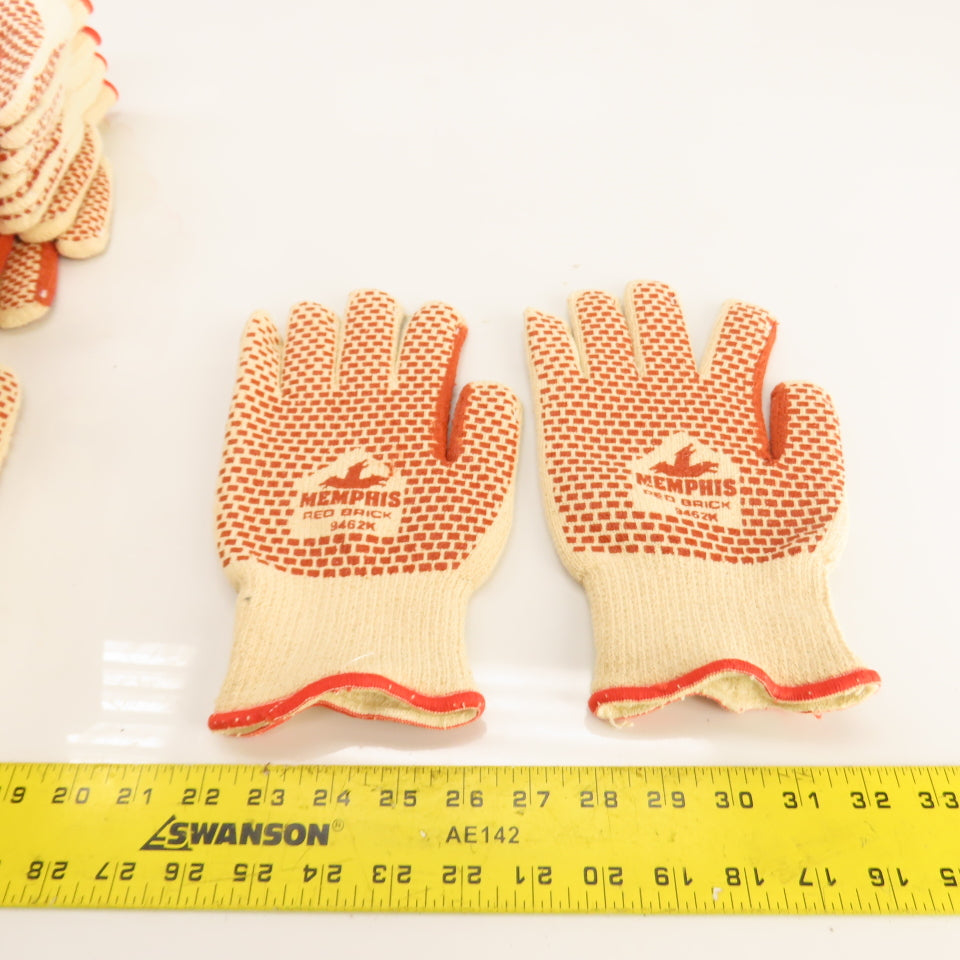 Memphis 9462K Red Brick Terrycloth Work Gloves Heat Resistant Small 21 Pairs