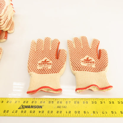Memphis 9462K Red Brick Terrycloth Work Gloves Heat Resistant Small 21 Pairs