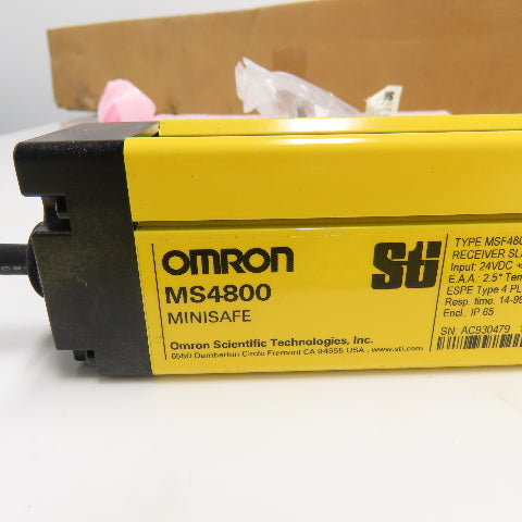 Omron MSF4800-20-0680-R2 Minisafe Light Curtain Receiver 24VDC 0.3-20m Range