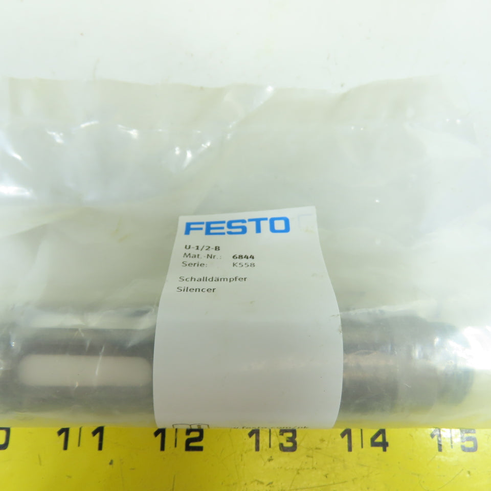 Festo MS6-EM1-1/2-S 541268 Shut-Off Valve 1/2" 18 Bar 8700 l/min W/ U-1/2-B