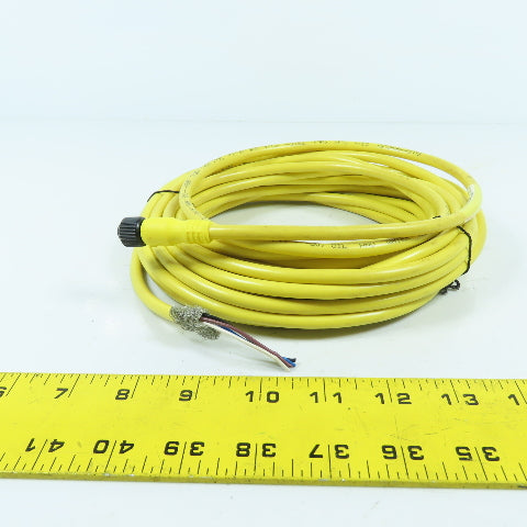 Allen Bradley 889D-F4EC-10 Ser B 4 Pin DC Micro Braid Shield QD Cordset 10 Meter